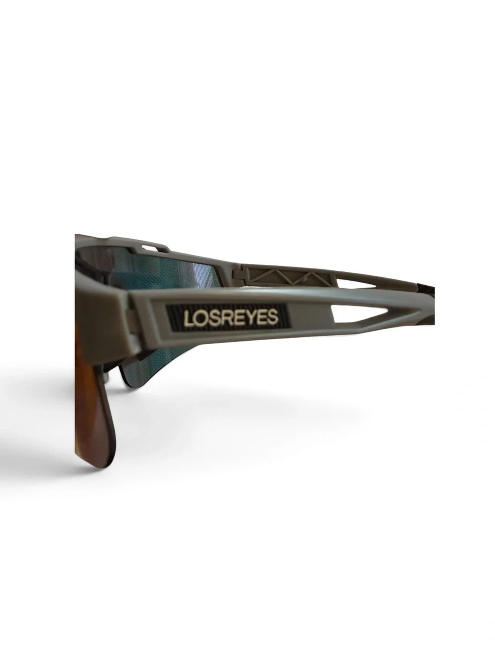 LOSREYES Sports Cycling Sunglasses 2 Pair Bundle Mirrored Shield Red Gray